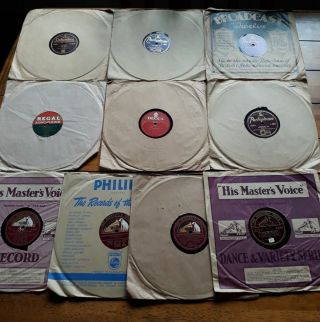 Bundle Of 10 78rpm Records Vintage