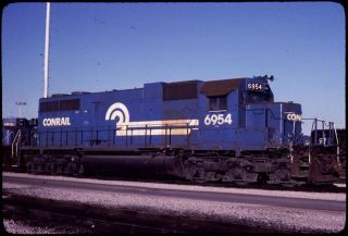 Slide - Conrail Cr 6954 Sd38 Ex Pc Blue