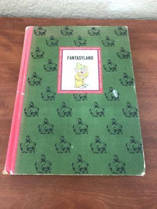 Vintage 1965 The Wonderful Worlds Of Walt Disney Fantasyland Book Golden Press