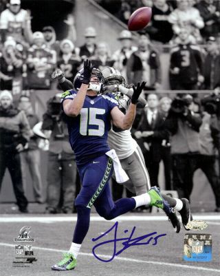 Jermaine Kearse Autographed Signed 8x10 Photo Seattle Seahawks Mcs Holo 106266