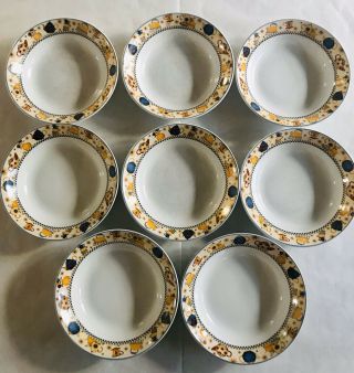 Set Of 8 Vintage Soup/cereal Bowls By Sakura Teapots Debbie Mumm 1998