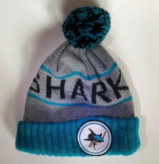 San Jose Sharks Mitchell & Ness Stocking Cap Winter Hat Beanie Nhl Hockey