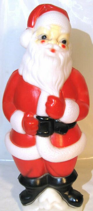 Vintage 22 " Christmas Santa Figurine Carolina Enterprises Blow Mold