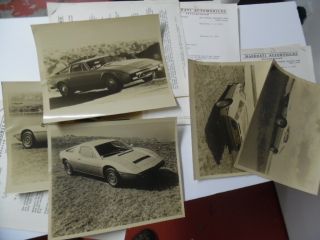 1975 Maserati Bora Khamsin Merak Dealer Pr File Photos Press Releases Vintage
