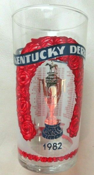 Vintage 1982 Kentucky Derby Churchill Downs Souvenir Drinking Glass Libbey