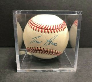 Tim Raines Montreal Expos Signed Autographed Baseball With Display Cube,