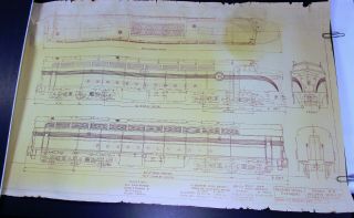 Blueprints/drawing Reading Model Engr Prr Baldwin Dr - 6 - 4 - 20 Passenger Locomotive