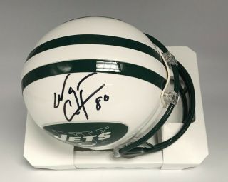 Wayne Chrebet Signed Ny Jets Mini Helmet Autographed Auto Jsa Witnessed