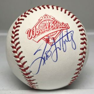 Tino Martinez Signed 1996 World Series Baseball Jsa Witnessed Ny Yankees