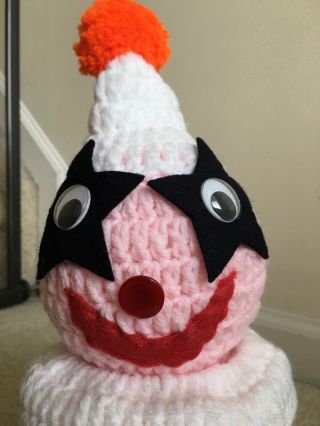 Vintage Clown Crocheted Toilet Paper Cover