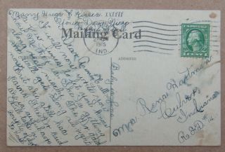 Vintage South Bend MALLEABLE RANGE Stove POSTCARD Advertising with Farmers Poem 2