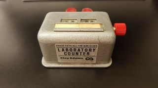Clay Adams 2 Key Laboratory Counter Vintage 2