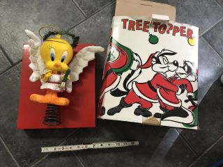Vintage Warner Bros Tweety Bird Christmas Tree Topper W Box Vgc