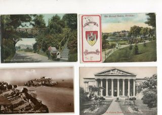 100 Vintage Postcards: Gb Uk Topo Towns Villages Cities Seaside Views