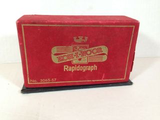 Vintage Koh - I - Noor Rapidograph Pen Point Set Size 0 - 4 No.  3065 - S7