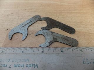 Vintage Sturmey Archer Cone Spanners X 3,  Raleigh/bsa/rudge/humber/phillips