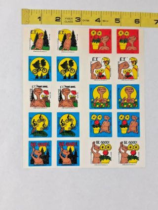 Vtg Et Scratch N Sniff Stickers 2 Sheets (20 Tot. ) Sniff Um’s 1982 Ships