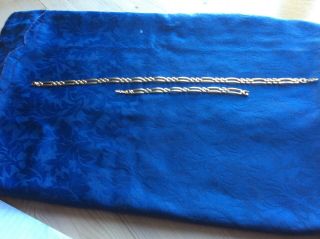 Vintage Jewellery Signed Monet Gold Plated Necklace And Matching Bracelet