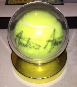 Andre Agassi Autographed Signed Tennis Ball
