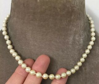 Vintage Jewellery Lovely Signed ‘MONET’ Glass Pearl Necklace 2