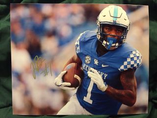 Lynn Bowden Autographed Kentucky Wildcats Football 8x10 Photo Sec