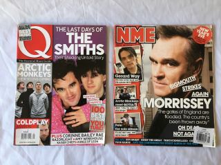 2 Vintage Magazines With The Smiths Morrissey Nme Q Last Days Of The Smiths 2007