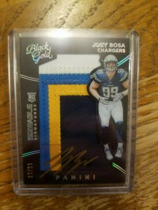 Joey Bosa 2016 Panini Black Gold Sizeable Sigs Auto 4cl Jersey Rc 83/99 Chargers