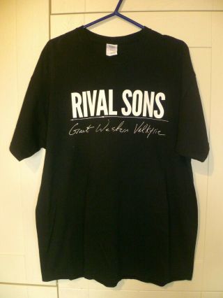 Rival Sons - 2014 Vintage " Great Western Valkyrie " Black T - Shirt (xl)