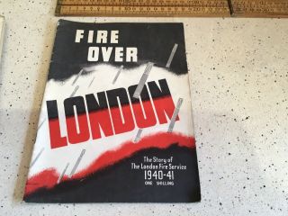 Vintage Ww2 Booklet,  Fire Over London,  1940 - 41