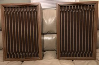 Vintage Kenwood Kl - 777d 5 Way Floor Speakers 1970 