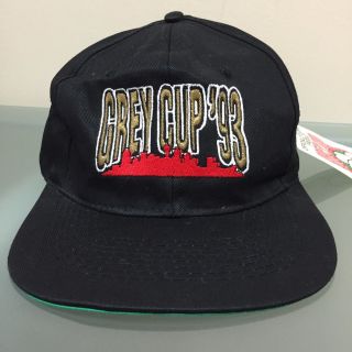 Vintage Nwt Calgary 1993 Grey Cup Cfl Snapback Hat Cap Athletic Headwear