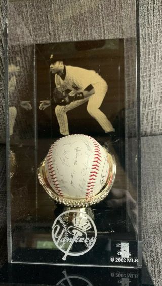 Yankees Mlb Derek Jeter Golden Glove Baseball Display Case/holder Caseworks