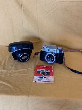 Vintage Zeiss Ikon Contaflex 126 Camera W/ Case & Instructions T