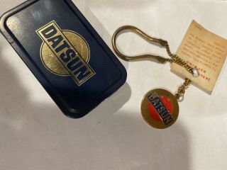 Datsun Vintage 24 K Plated Key Ring & Hide A Key