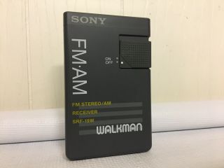 Vintage Sony Am Fm Walkman Radio With Belt Clip Srf - 19w Personal Stereo