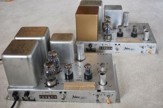 Pair Allen Model 75 High Fidelity Mono Tube Amps With Tung Sol 6550’s