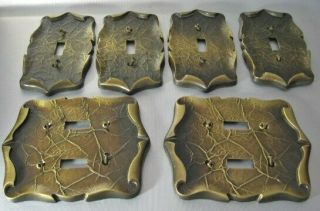6 Vintage Amerock Carriage House Light Switch Receptacle Plate