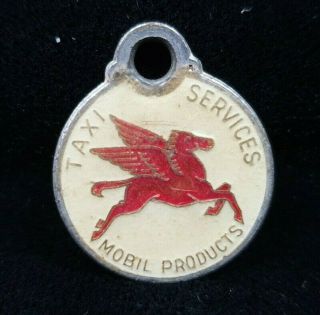 Vintage Mobil Petrol Products Taxi Services Car Club Members Badge