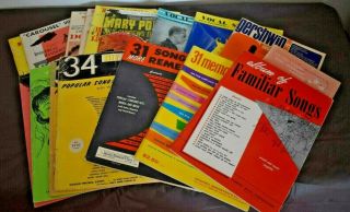 18 Vintage Song Books Show Tunes / Movie Themed / Popular Song