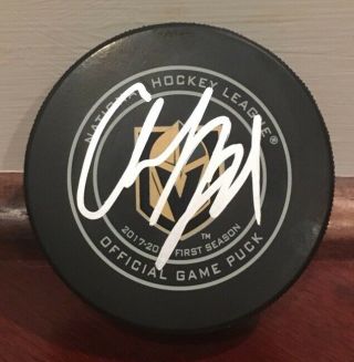Cody Eakin Autographed Signed Official NHL Game Puck Vegas Golden Knights 2
