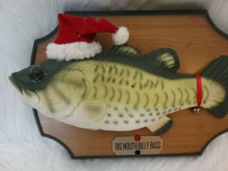 Vintage Big Mouth Billy Bass Christmas Edition 1999 Singing Motion Fish
