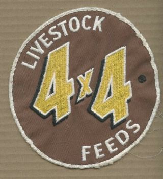 3 VINTAGE WALNUT GROVE 4X4 LIVESTOCK FEEDS & SUPPLEMENTS PATCHES CATTLE FARMING, 2