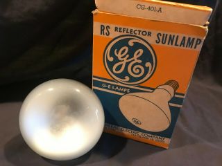 Vintage General Electric Ge Sunlamp Bulb Box