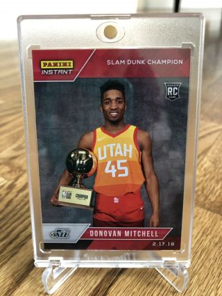 Donovan Mitchell “slam Dunk Champion” Rookie Card Rare & Limited 1 Of 228