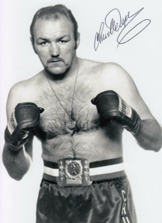Boxer Chuck Wepner " Real Rocky " Fought Muhammad Ali Signed 4x6 Photo Autographed