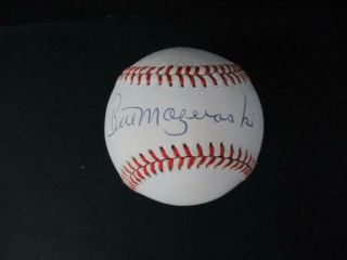 Bill Mazeroski Signed Baseball Autograph Auto Psa/dna Af92335