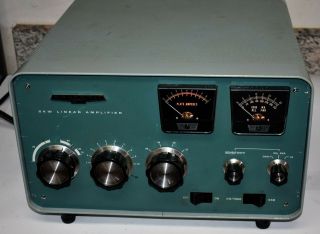 Heathkit Ham Radio Sb - 221 (sb - 220) 2kw Linear Amplifier.  Tube Type Lights Up
