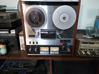 Teac A - 4300 Stereo Reel To Reel Auto Reverse Tape Deck.  Re - Capped,  Transistors