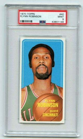 1970 - 71 Topps 40 Flynn Robinson Basketball Card,  Cincinnati Royals,  Psa 9