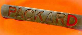 Old 1920’s - 1930’s Packard Automobile Auto Car Trunk Side Panel Factory Emblem